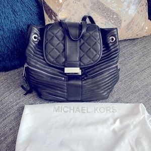 COPY - Jet-setting Auth Michael Kors moto leather backpack